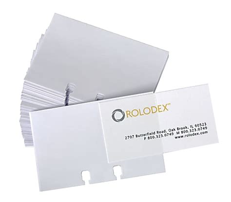 rolodex business card sleeves